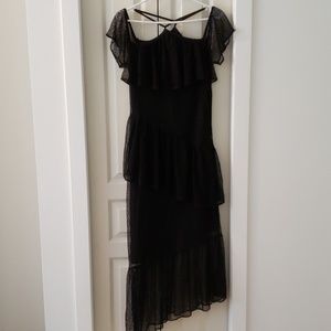 Guess black long dress